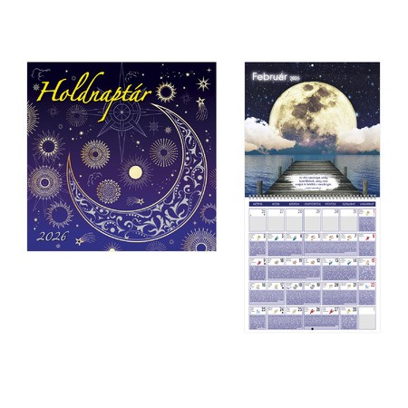 Holdnaptár, képes lemeznaptár 2026