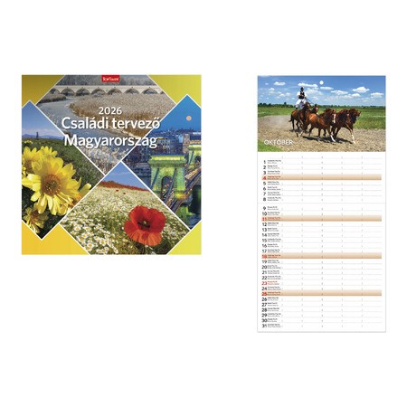 Magyarország, Családi tervező naptár 2026