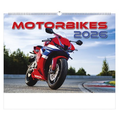 Motorbikes, képes falinaptár 2026