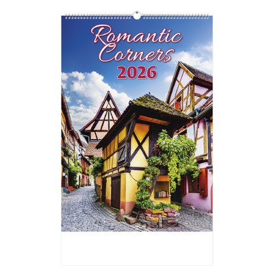 Romantic Corners, képes falinaptár 2026