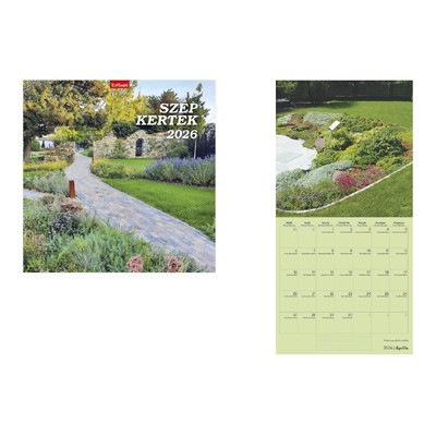 Szép kertek, képes lemeznaptár 2026