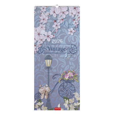 Vintage, képes tervezőnaptár 2026