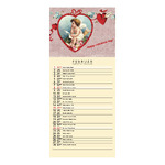 Vintage, képes tervezőnaptár 2026