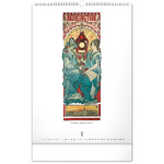 Alphonse Mucha, képes falinaptár 2026