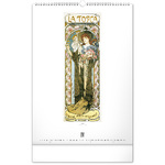 Alphonse Mucha, képes falinaptár 2026