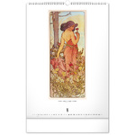 Alphonse Mucha, képes falinaptár 2026