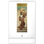 Alphonse Mucha, képes falinaptár 2026
