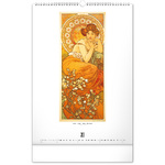 Alphonse Mucha, képes falinaptár 2026