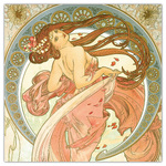 Alphonse Mucha, képes lemeznaptár 2026