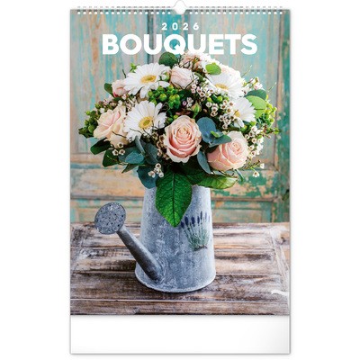 Bouquets, képes falinaptár 2026