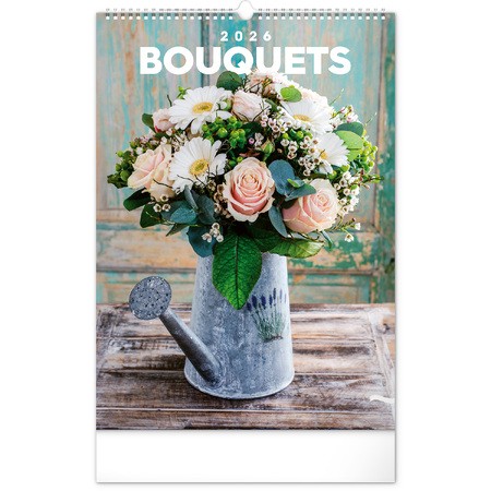 Bouquets, képes falinaptár 2026