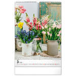 Bouquets, képes falinaptár 2026