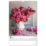 Bouquets, képes falinaptár 2026