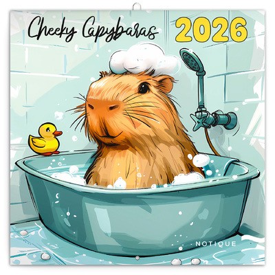 Cheeky Capybaras, képes lemeznaptár 2026