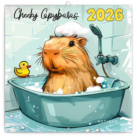 Cheeky Capybaras, képes lemeznaptár 2026