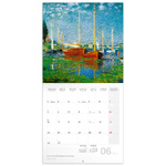 Claude Monet, képes lemeznaptár 2026