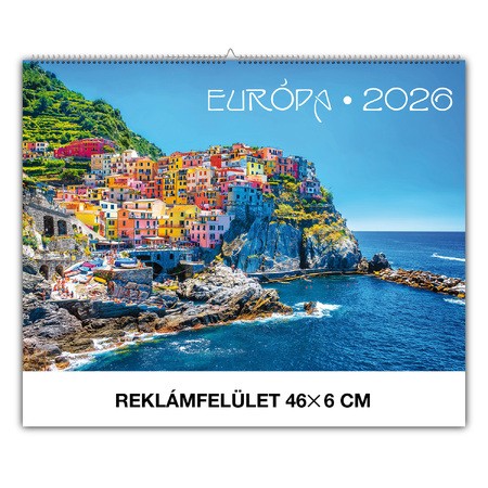 Európa, képes falinaptár 2026