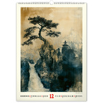 Falinaptár Vintage Posters - Japanese Art, képes falinaptár 2026