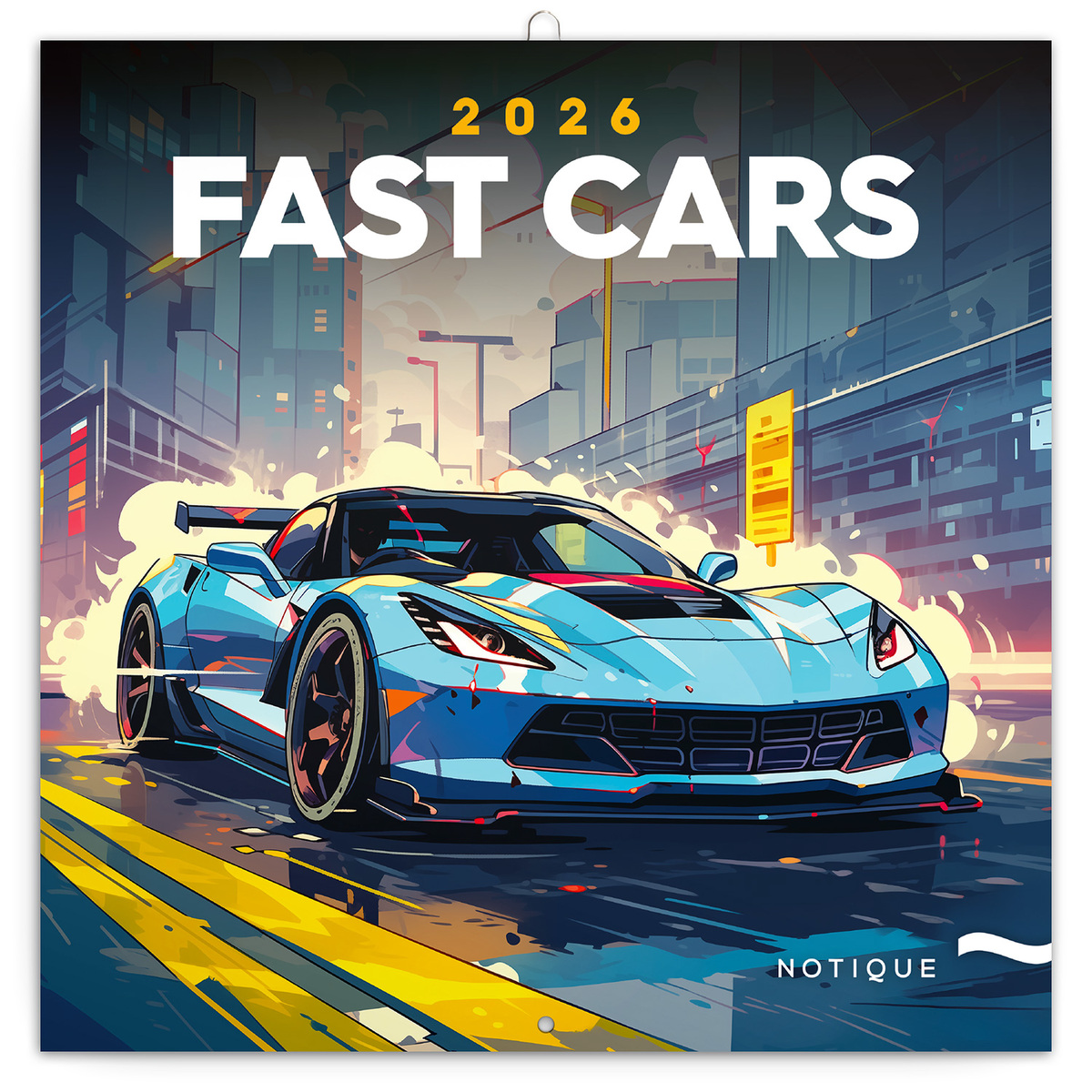 Fast Cars, képes lemeznaptár 2026 Fast Cars, képes lemeznaptár 2026