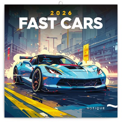 Fast Cars, képes lemeznaptár 2026