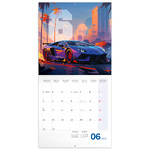 Fast Cars, képes lemeznaptár 2026 Fast Cars, képes lemeznaptár 2026