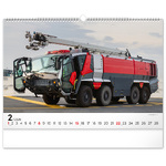 Fire Trucks, képes falinaptár 2026