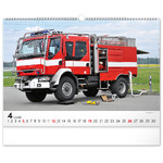 Fire Trucks, képes falinaptár 2026