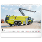 Fire Trucks, képes falinaptár 2026