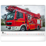 Fire Trucks, képes falinaptár 2026