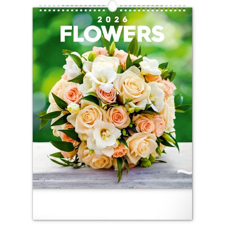 Flowers, képes falinaptár 2026