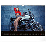 Girls & Bikes, képes falinaptár 2026