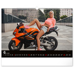 Girls & Bikes, képes falinaptár 2026