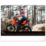 Girls & Bikes, képes falinaptár 2026