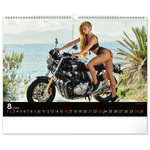 Girls & Bikes, képes falinaptár 2026