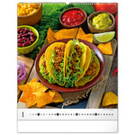 Gourmet, képes falinaptár 2026