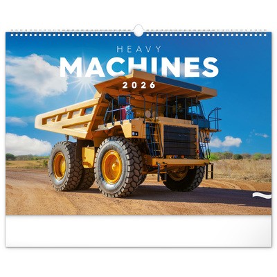 Heavy Machines, képes falinaptár 2026
