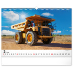 Heavy Machines, képes falinaptár 2026