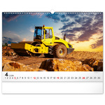 Heavy Machines, képes falinaptár 2026 Heavy Machines, képes falinaptár 2026