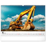 Heavy Machines, képes falinaptár 2026 Heavy Machines, képes falinaptár 2026