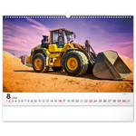 Heavy Machines, képes falinaptár 2026 Heavy Machines, képes falinaptár 2026