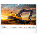 Heavy Machines, képes falinaptár 2026