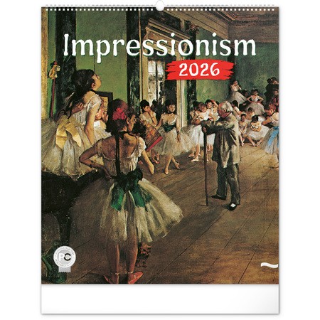 Impressionism, képes falinaptár 2026