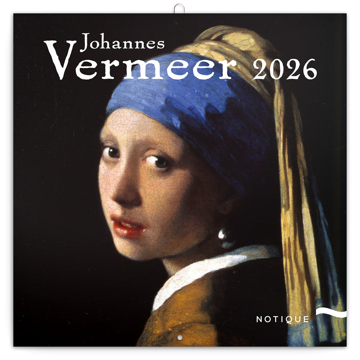 Johannes Vermeer, képes lemeznaptár 2026 Johannes Vermeer, képes lemeznaptár 2026