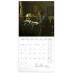 Johannes Vermeer, képes lemeznaptár 2026 Johannes Vermeer, képes lemeznaptár 2026