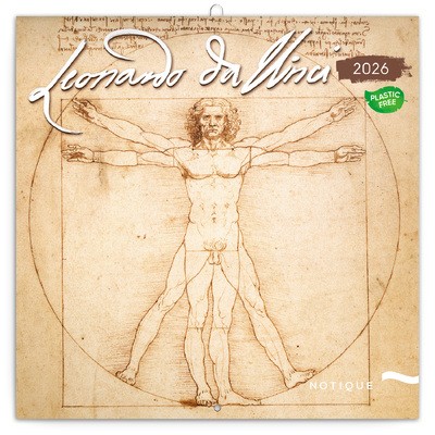 Leonardo da Vinci, képes lemeznaptár 2026