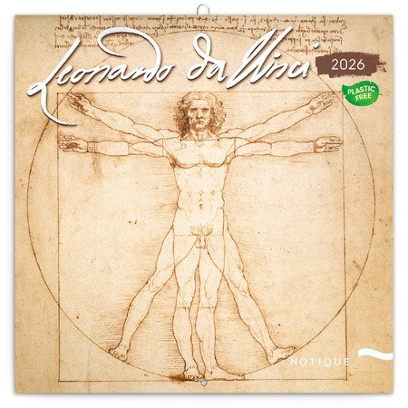 Leonardo da Vinci, képes lemeznaptár 2026