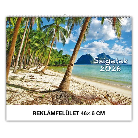 Szigetek, képes falinaptár 2026