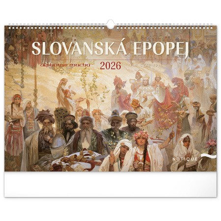 The Slav Epic - Alphonse Mucha, képes falinaptár 2026