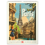 Vintage Posters - World Cities, képes falinaptár 2026 Vintage Posters - World Cities, képes falinaptár 2026