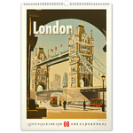 Vintage Posters - World Cities, képes falinaptár 2026 Vintage Posters - World Cities, képes falinaptár 2026